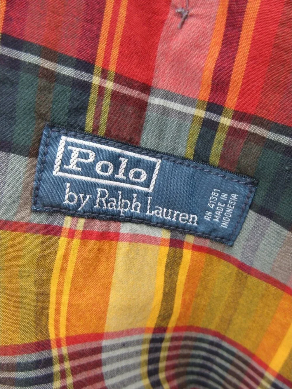 Polo Ralph Lauren Shorts 44 Tall Indian Madras Plaid Preppy Colorful